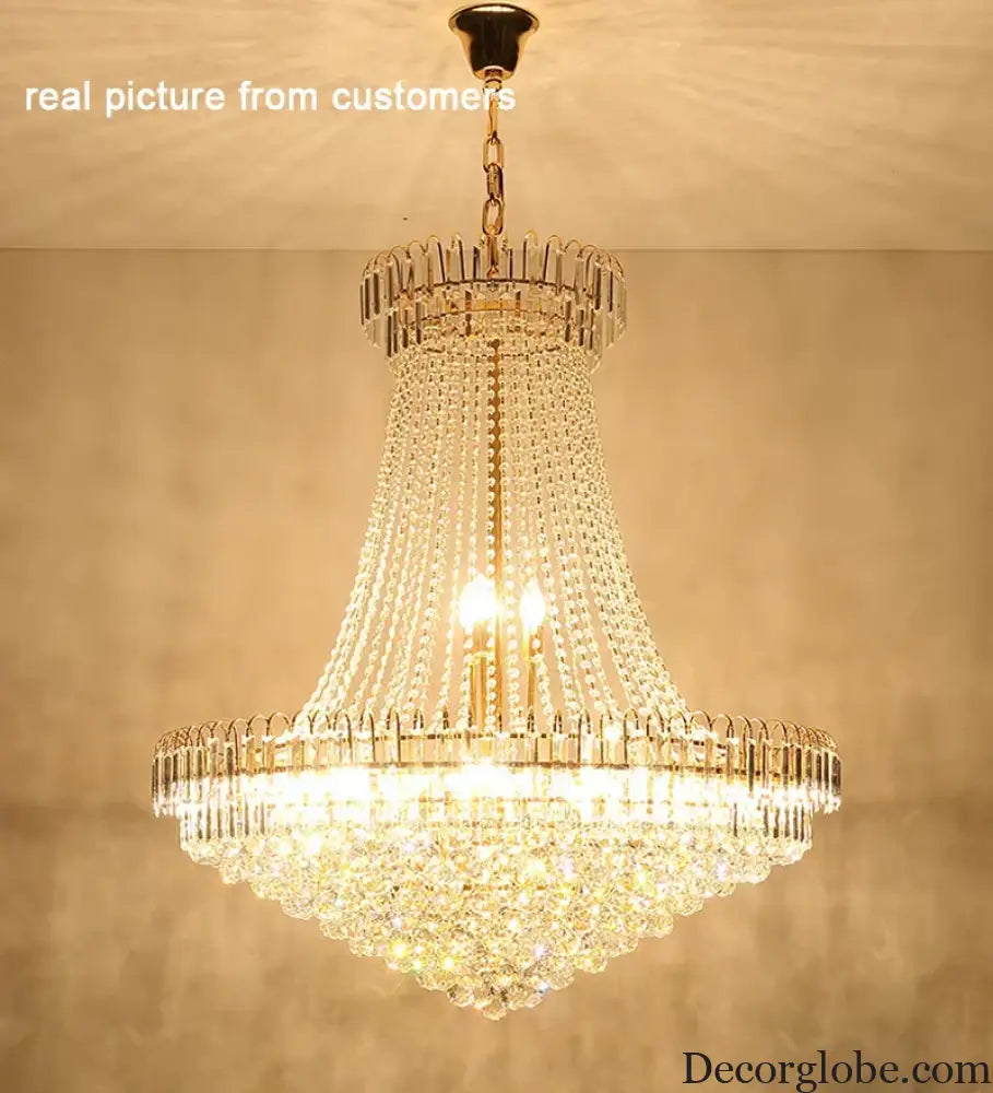 60cm Lustres Chandeliers - Elegant Home Decor for Living Rooms, Dining Rooms, and Restaurants - DecorGlobe