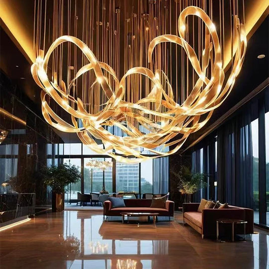 Adelina Custom Build Modern Art Lobby Chandelier