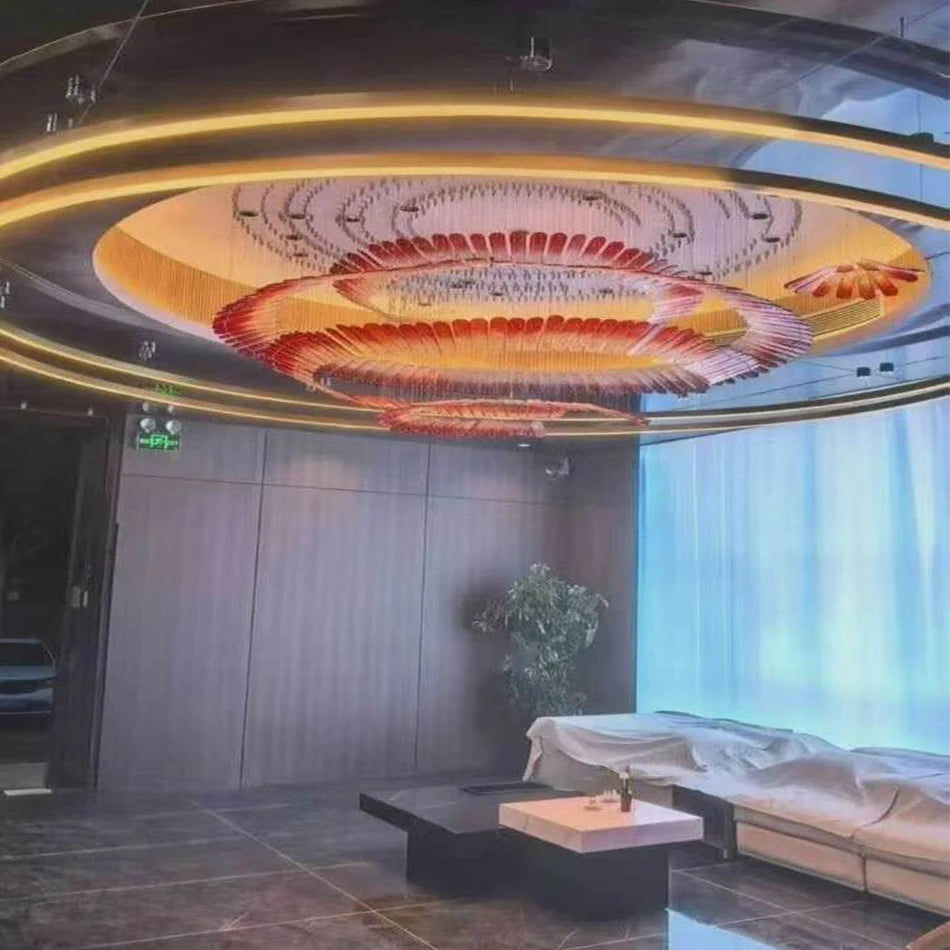 Camille Custom Build Height Adjustable Modern Chandelier