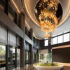 Aurelia Custom Build Gold Spiral Glass Chandelier