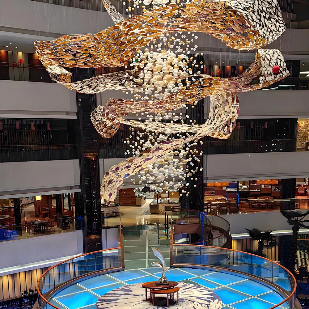 Marcelline Custom Build Fish Ball Chandelier