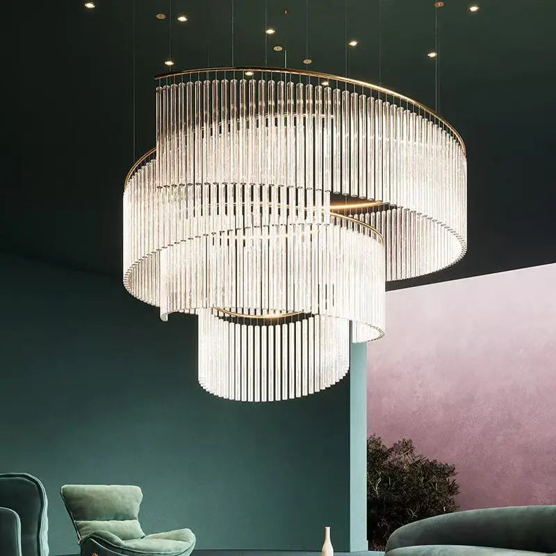 Isabella Custom Build Luxury Glass LED Chandelier