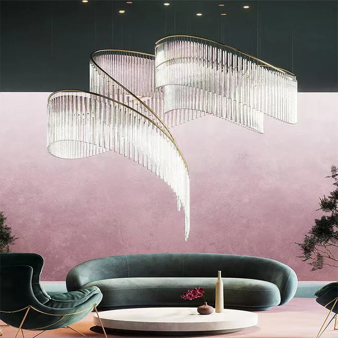 Isabella Custom Build Luxury Glass LED Chandelier