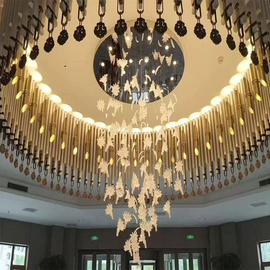 Valentina Custom Build Double Height Circle Chandelier