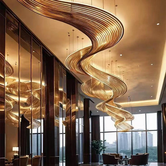 Adelina Custom Build Modern Art Lobby Chandelier