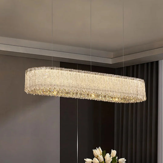 Luxury Gold Crystal Pendant Lamp for Living and Dining Room