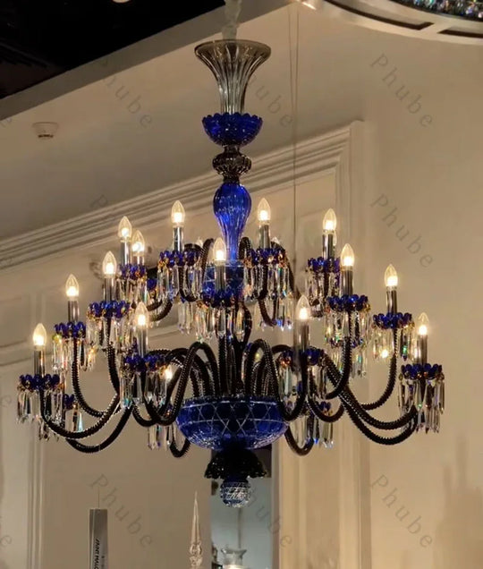 Large Crystal Chandelier for Foyer and Living Room