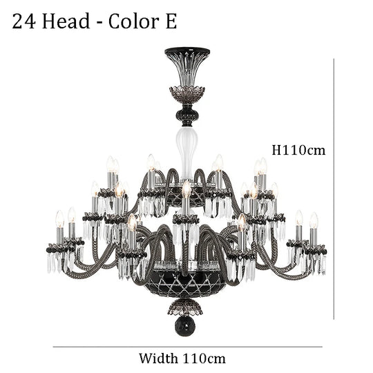 Large Crystal Chandelier for Foyer and Living Room