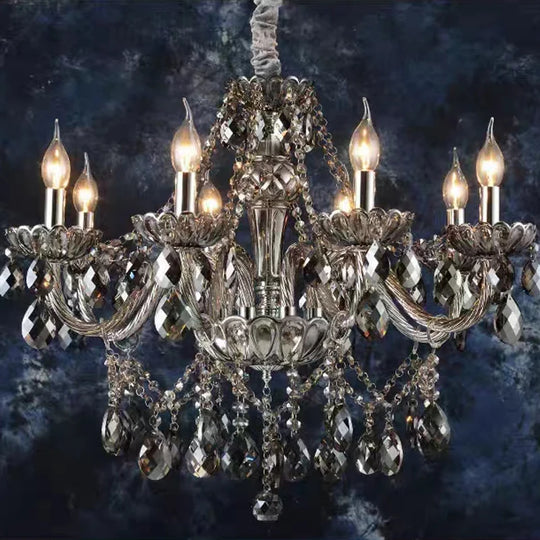 Large Crystal Chandelier for Duplex Hall and Villa Lighting
