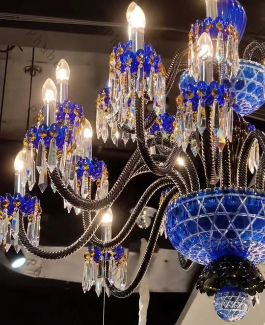 Large Crystal Chandelier for Foyer and Living Room