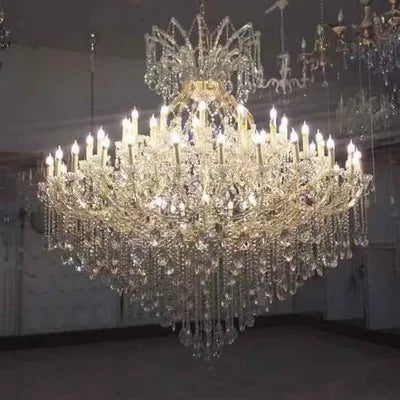 Luxury Large Crystal Candle Chandelier for Lobby and Villa Lighting