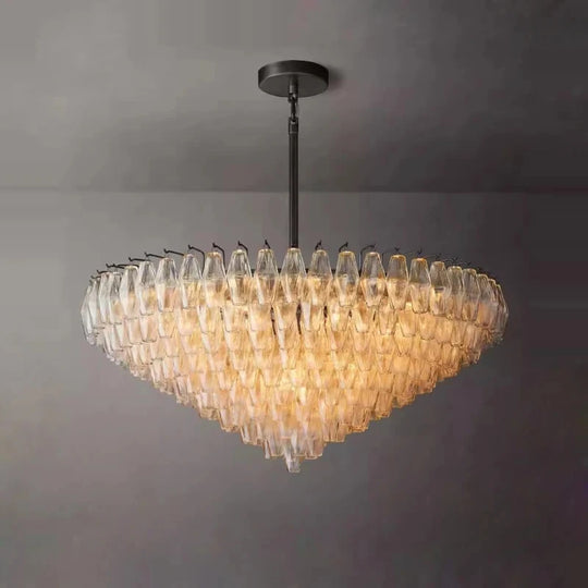 Retro Champagne Pendant Light for Large Living Room Lighting