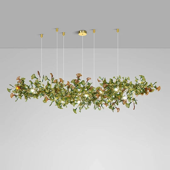Luxury Ginkgo Leaf Glass Branch Chandelier