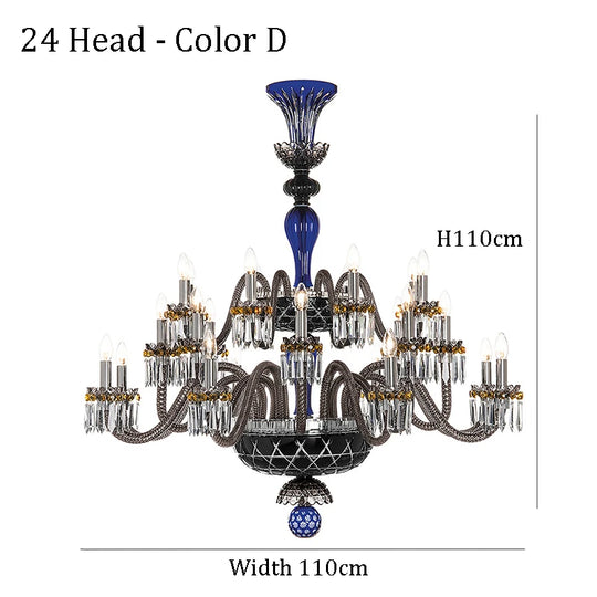 Large Crystal Chandelier for Foyer and Living Room