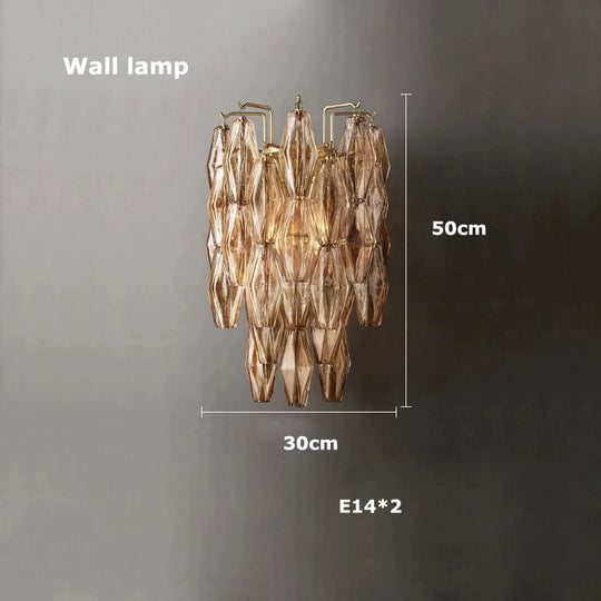 Retro Champagne Pendant Light for Large Living Room Lighting