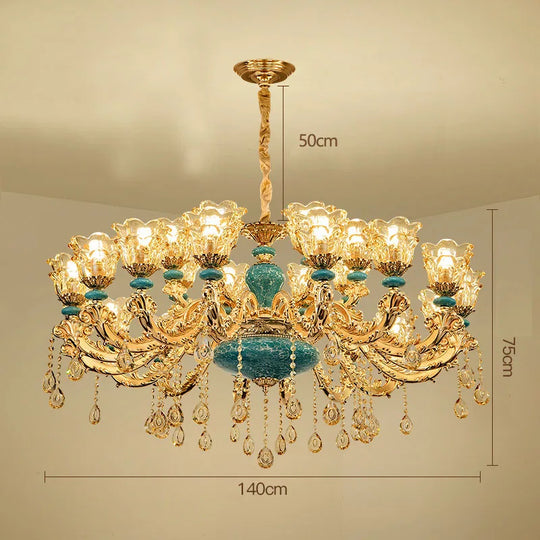 European Luxury Crystal Chandelier Light for Living Room and Bedroom
