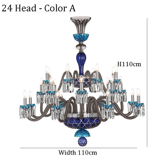 Large Crystal Chandelier for Foyer and Living Room