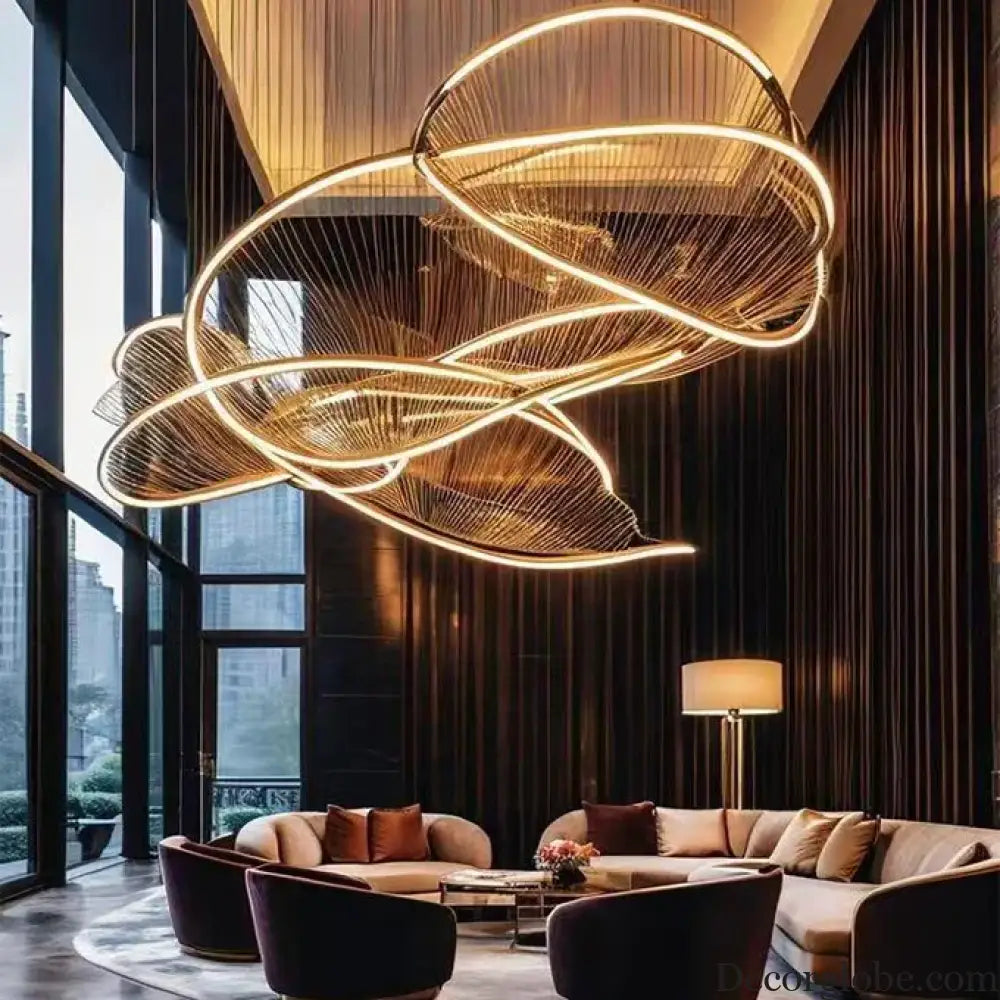 Adelina Custom Build Modern Art Lobby Chandelier Chandelier