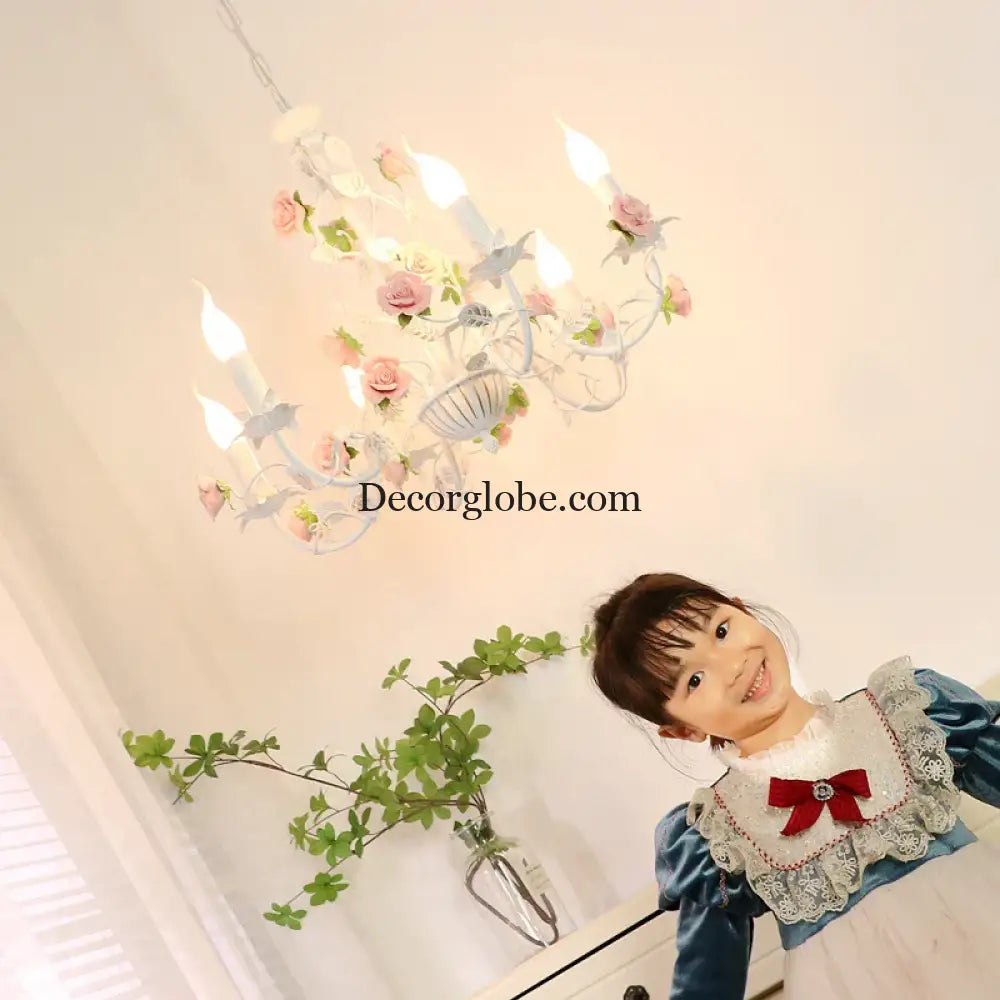 Charming Pastoral Style Chandelier - American Country Kid Chandeliers for Living Rooms, Bedrooms, Dining Rooms, and Children's Rooms - DecorGlobe