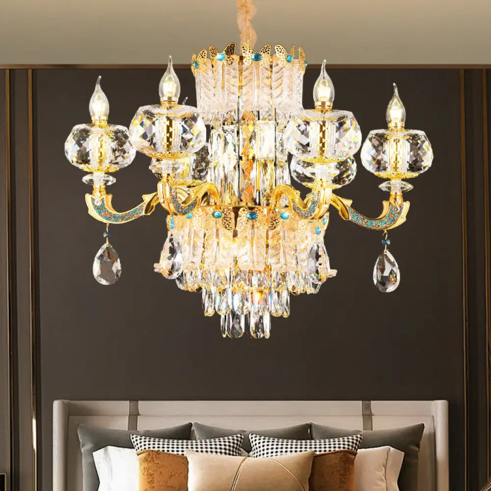 Alice European Luxury K9 Crystal Branch Chandelier Collection Chandelier