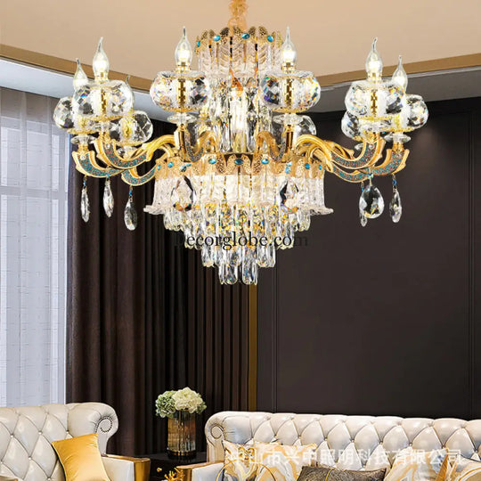 Alice European Luxury K9 Crystal Branch Chandelier Collection Chandelier