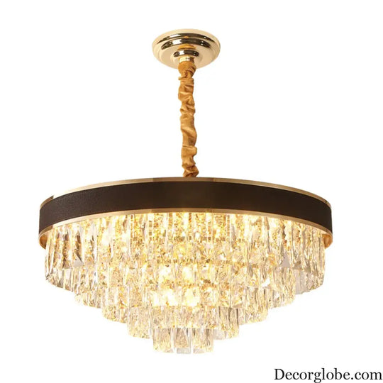 Elegant Black Chandelier - Postmodern Light Luxury for Living Rooms, Dining Rooms, and Bedrooms - DecorGlobe