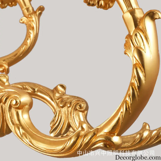 French style chandelier light luxury living room candle chandelier European luxury elegant retro Villa duplex building