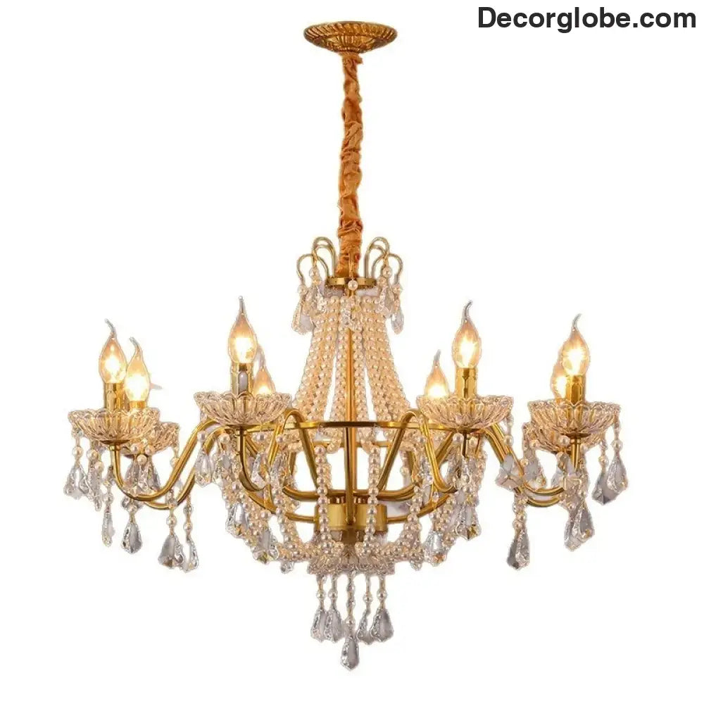 ARDELLE French Crystal Mid-Century Luxury Chandelier Chandelier