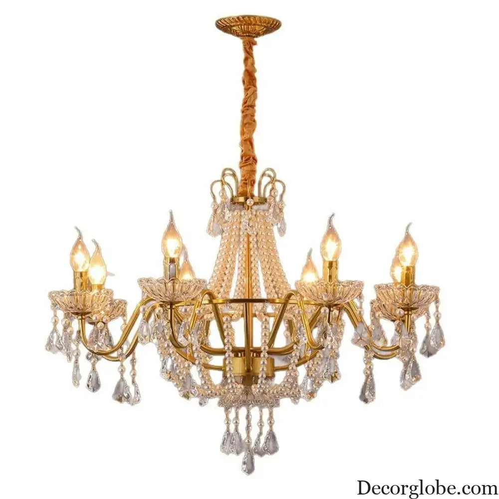 ARDELLE French Crystal Mid-Century Luxury Chandelier Chandelier