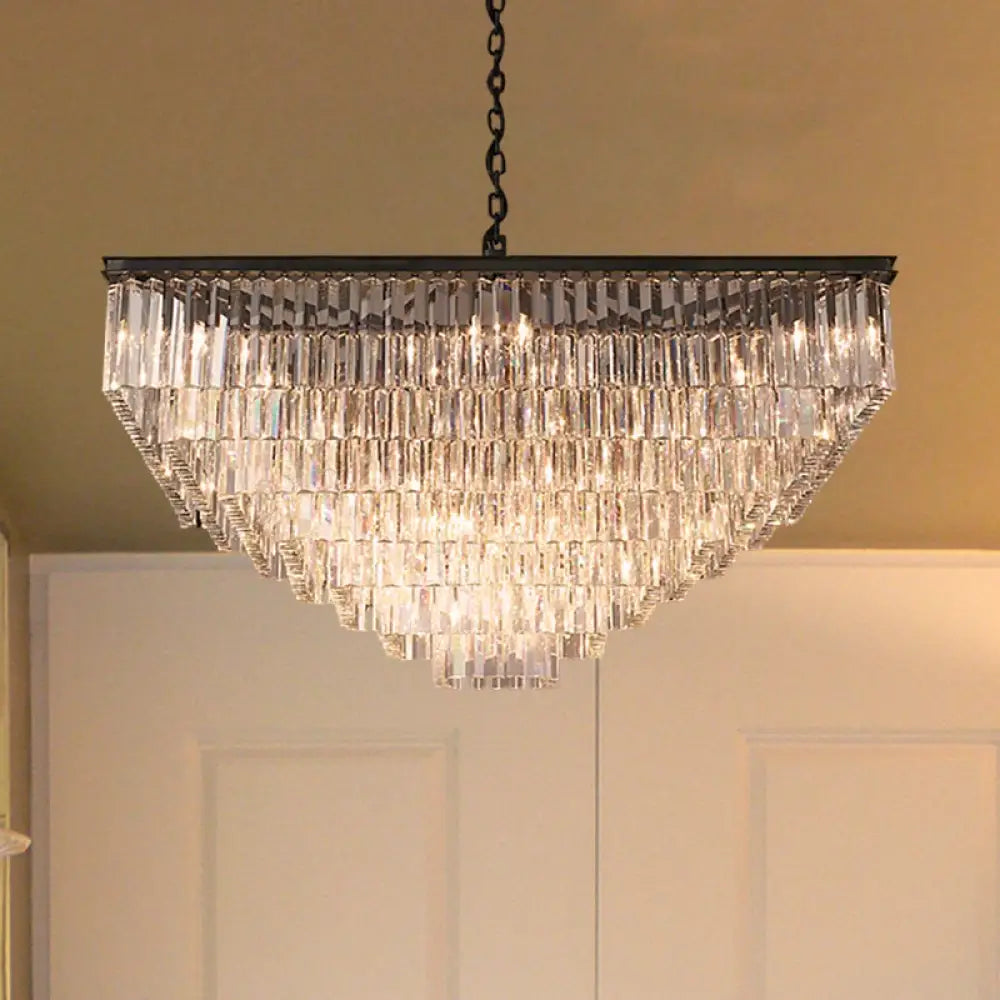 Ariel Cascading Crystal Elegance: Modern Chandelier (5 Tiers or More) - DecorGlobe
