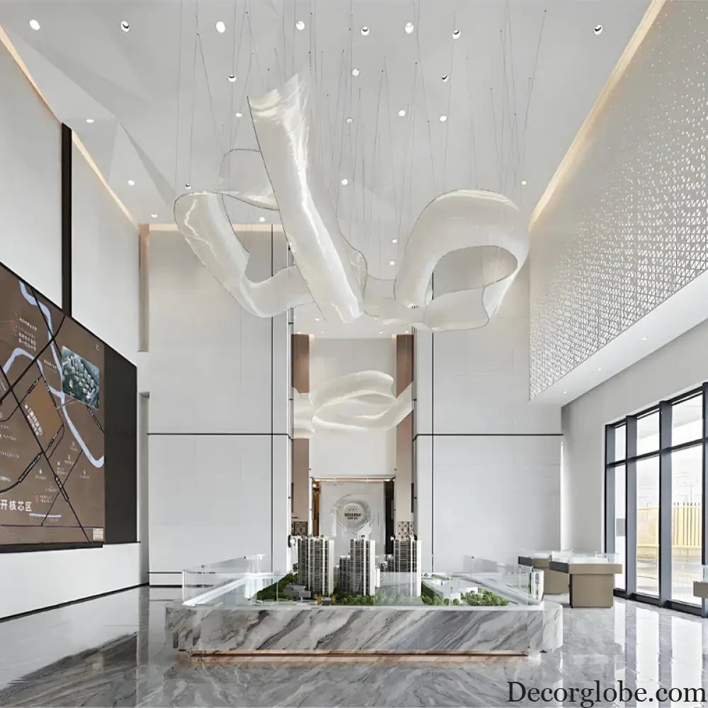 Aurielle Custom Build Glass Tube Suspension Chandelier Chandelier