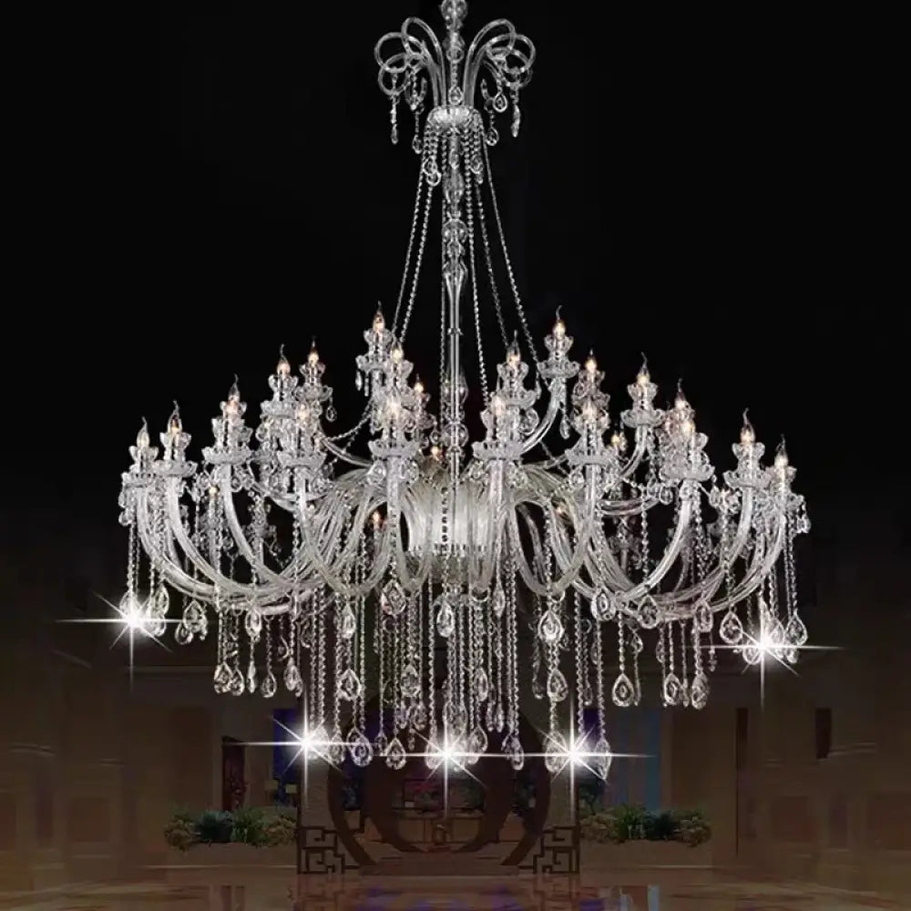 AVELON Clear Crystal European Branch Chandelier Chandelier