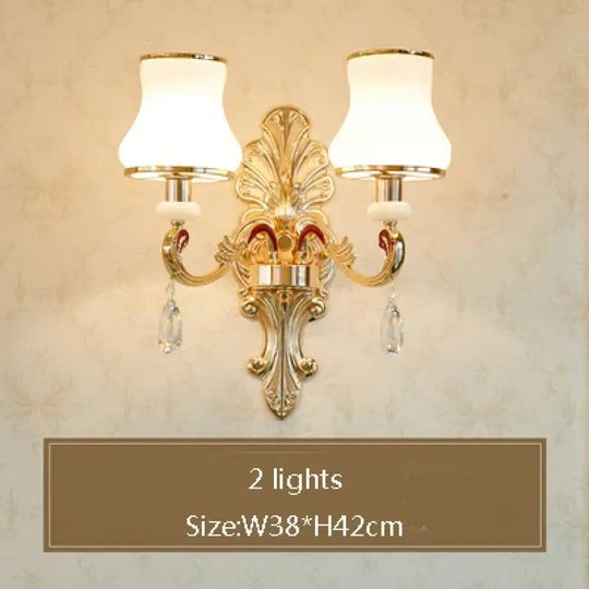 Big Crystal Chandelier for Duplex Villa and Hotel Lobby Lighting 2 lights / Neutral light Chandelier
