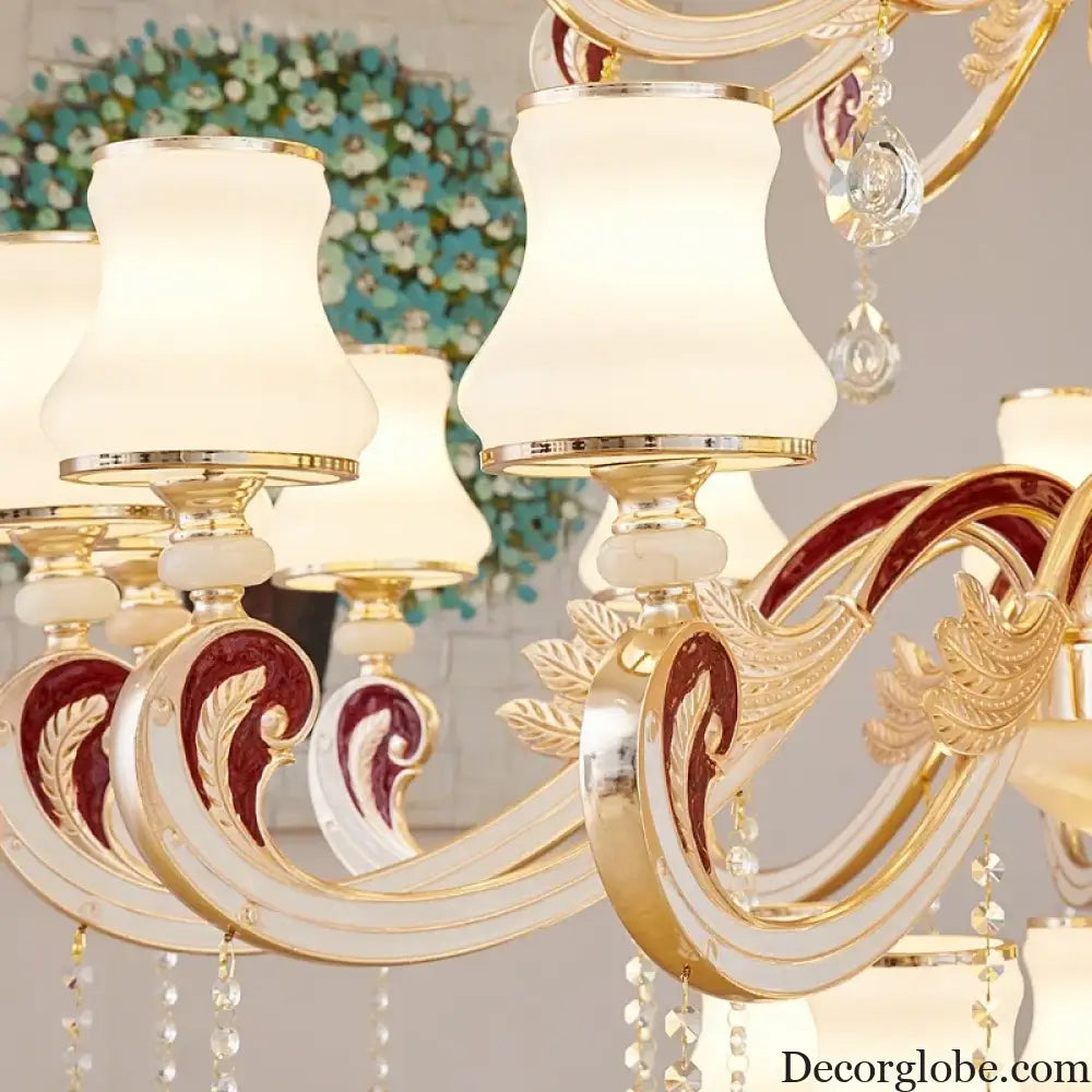 Big Crystal Chandelier for Duplex Villa and Hotel Lobby Lighting Chandelier