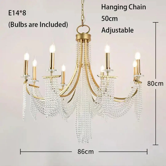 Candle Ceiling Chandeliers - LED Lustres for Classical Home Decoration Pendant Lighting in Living and Dining Rooms - DecorGlobe