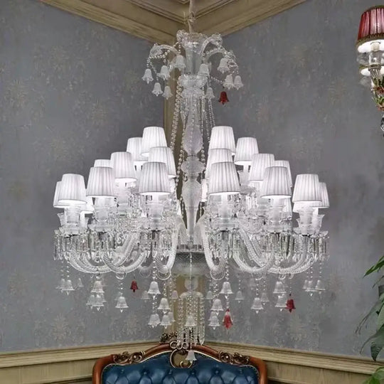 Candle Style Crystal Chandelier for Living Room and Restaurant Chandelier