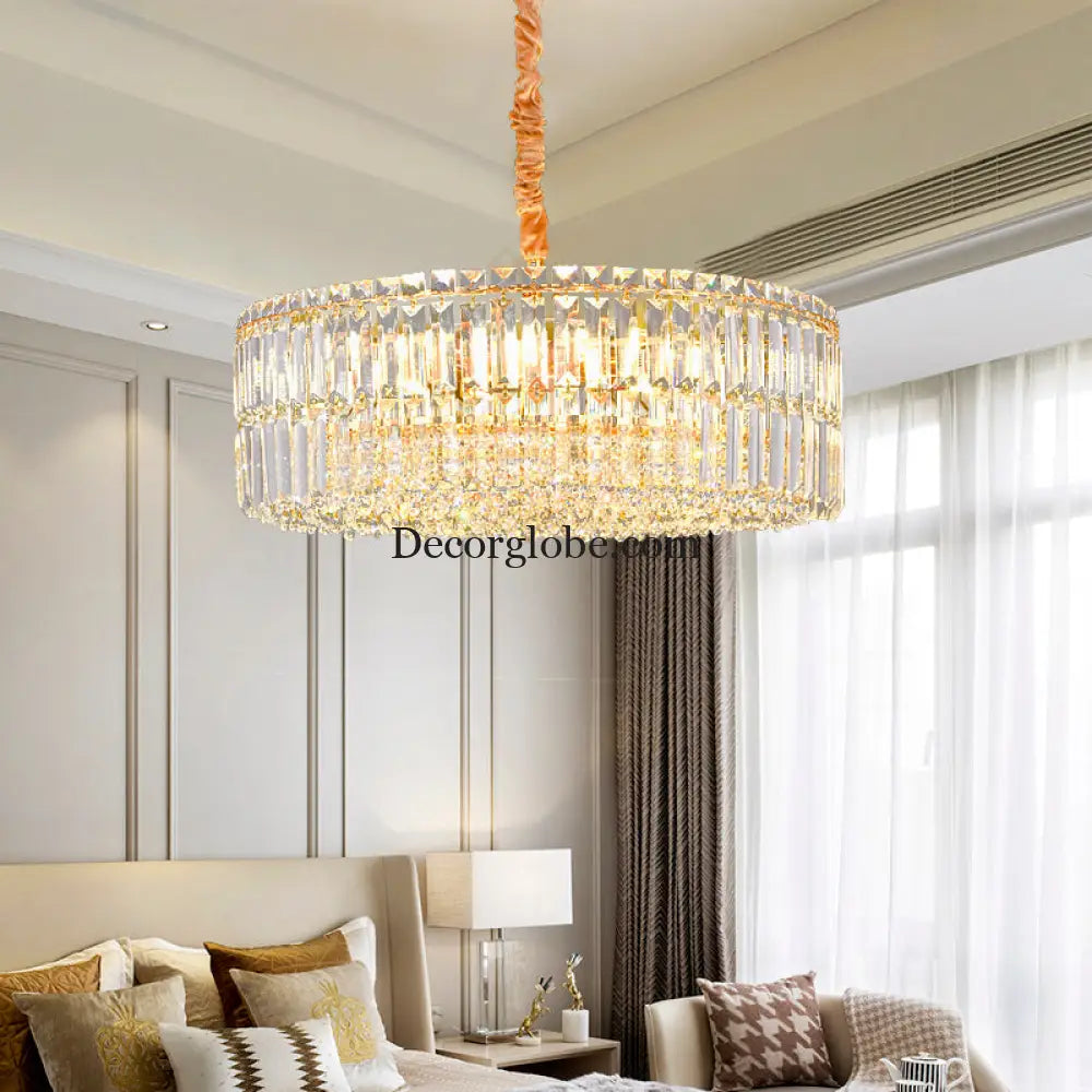 Captivate with Brilliance: Stella's Modern Crystal Chandelier - DecorGlobe