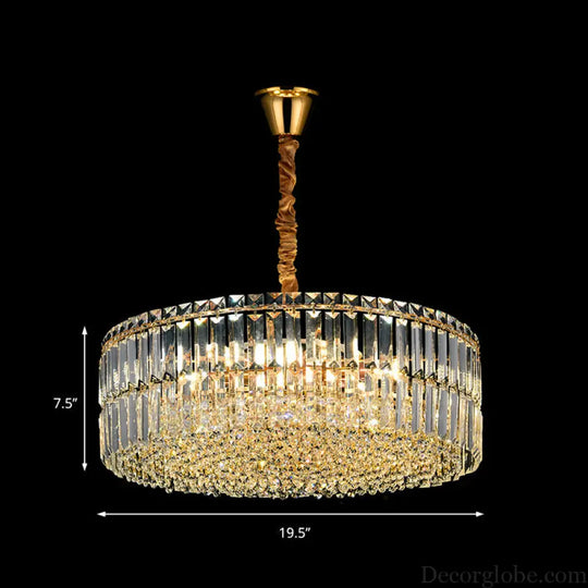 Captivate with Brilliance: Stella's Modern Crystal Chandelier - DecorGlobe