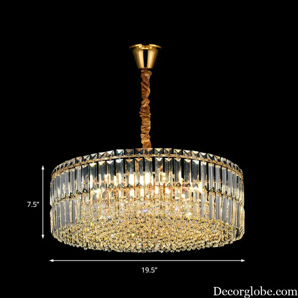 Captivate with Brilliance: Stella's Modern Crystal Chandelier - DecorGlobe
