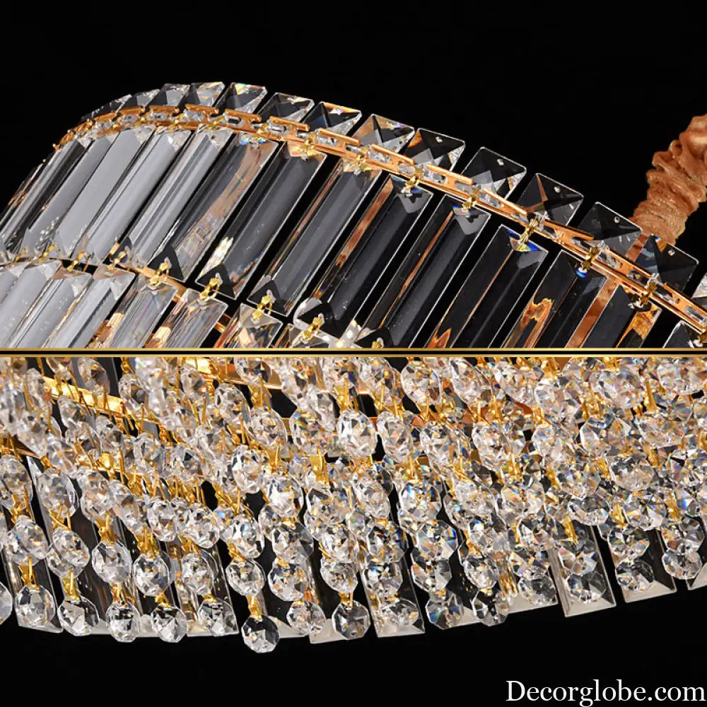 Captivate with Brilliance: Stella's Modern Crystal Chandelier - DecorGlobe