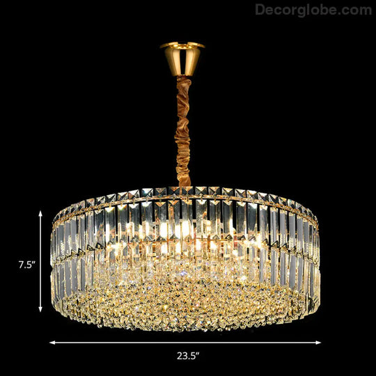 Captivate with Brilliance: Stella's Modern Crystal Chandelier - DecorGlobe