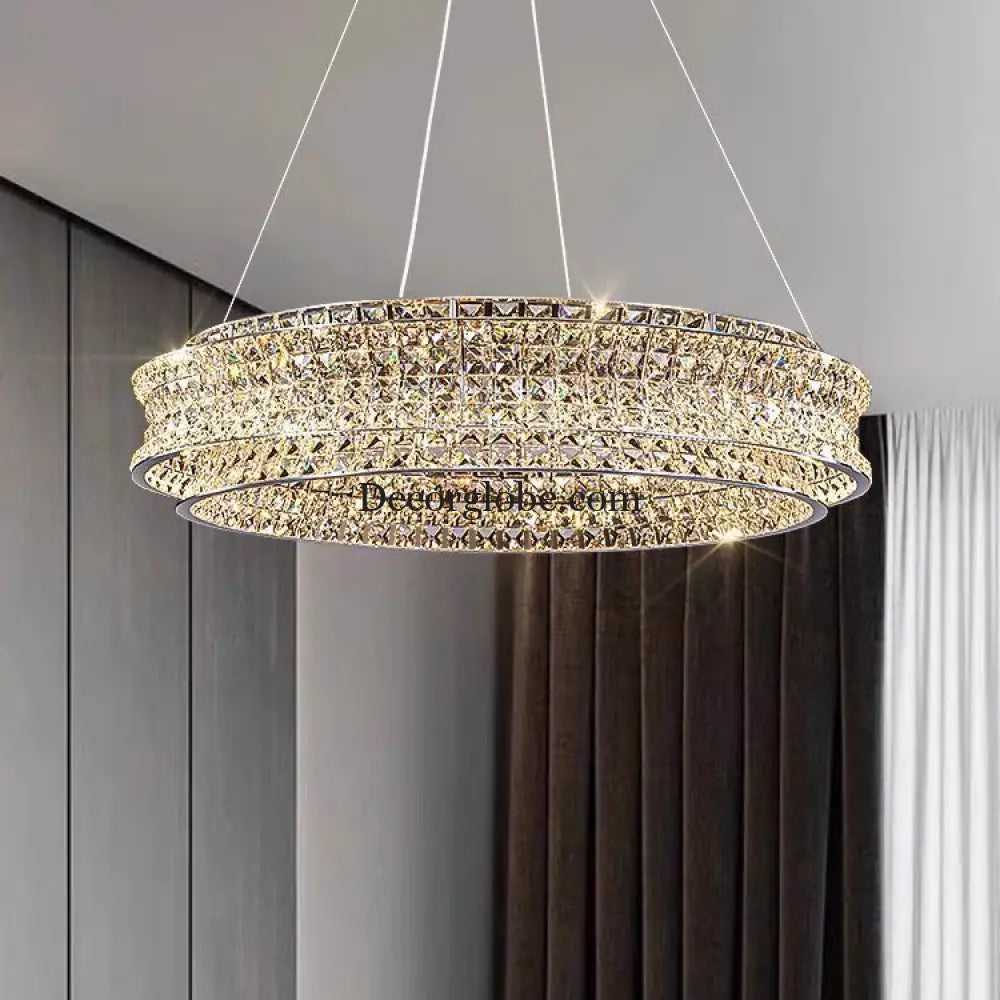 New crystal ceiling lamp living room chandelier lamp creative designer high-end luxury hall restaurant main lamp