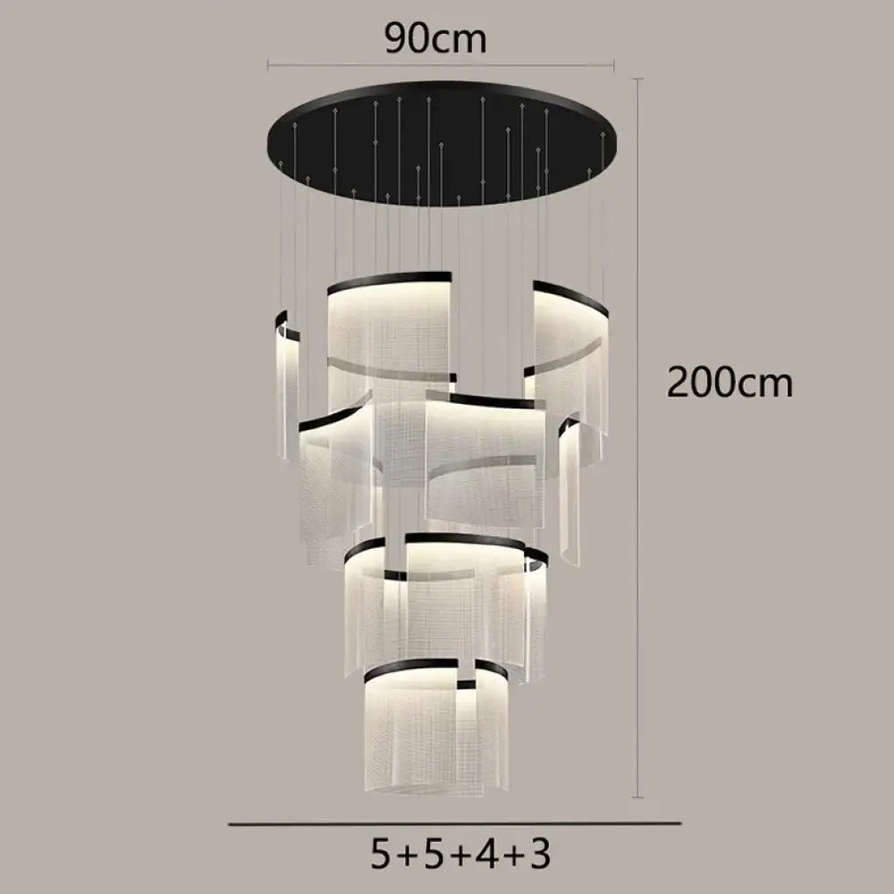 Chic Nordic Stair Chandelier - Versatile Pendant and Ceiling Lights for Living and Dining Rooms, Elevating Indoor Lighting and Home Decor - DecorGlobe