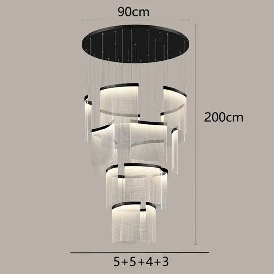 Chic Nordic Stair Chandelier - Versatile Pendant and Ceiling Lights for Living and Dining Rooms, Elevating Indoor Lighting and Home Decor - DecorGlobe