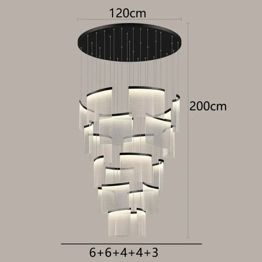 Chic Nordic Stair Chandelier - Versatile Pendant and Ceiling Lights for Living and Dining Rooms, Elevating Indoor Lighting and Home Decor - DecorGlobe