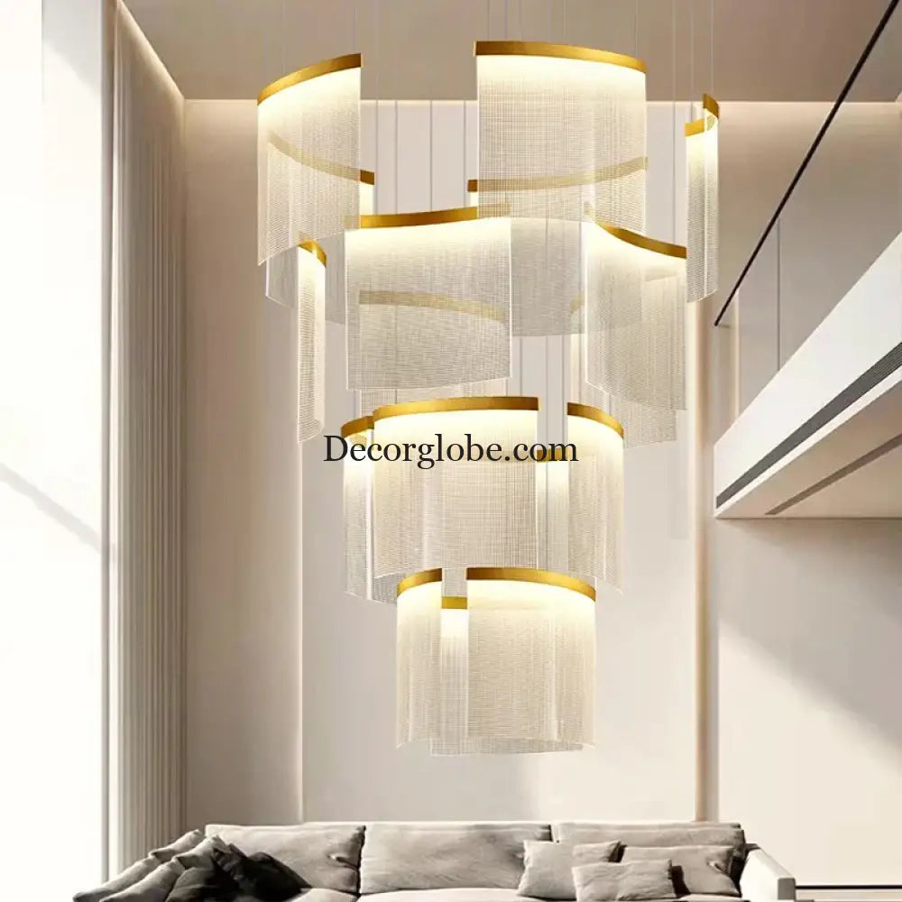 Chic Nordic Stair Chandelier - Versatile Pendant and Ceiling Lights for Living and Dining Rooms, Elevating Indoor Lighting and Home Decor - DecorGlobe