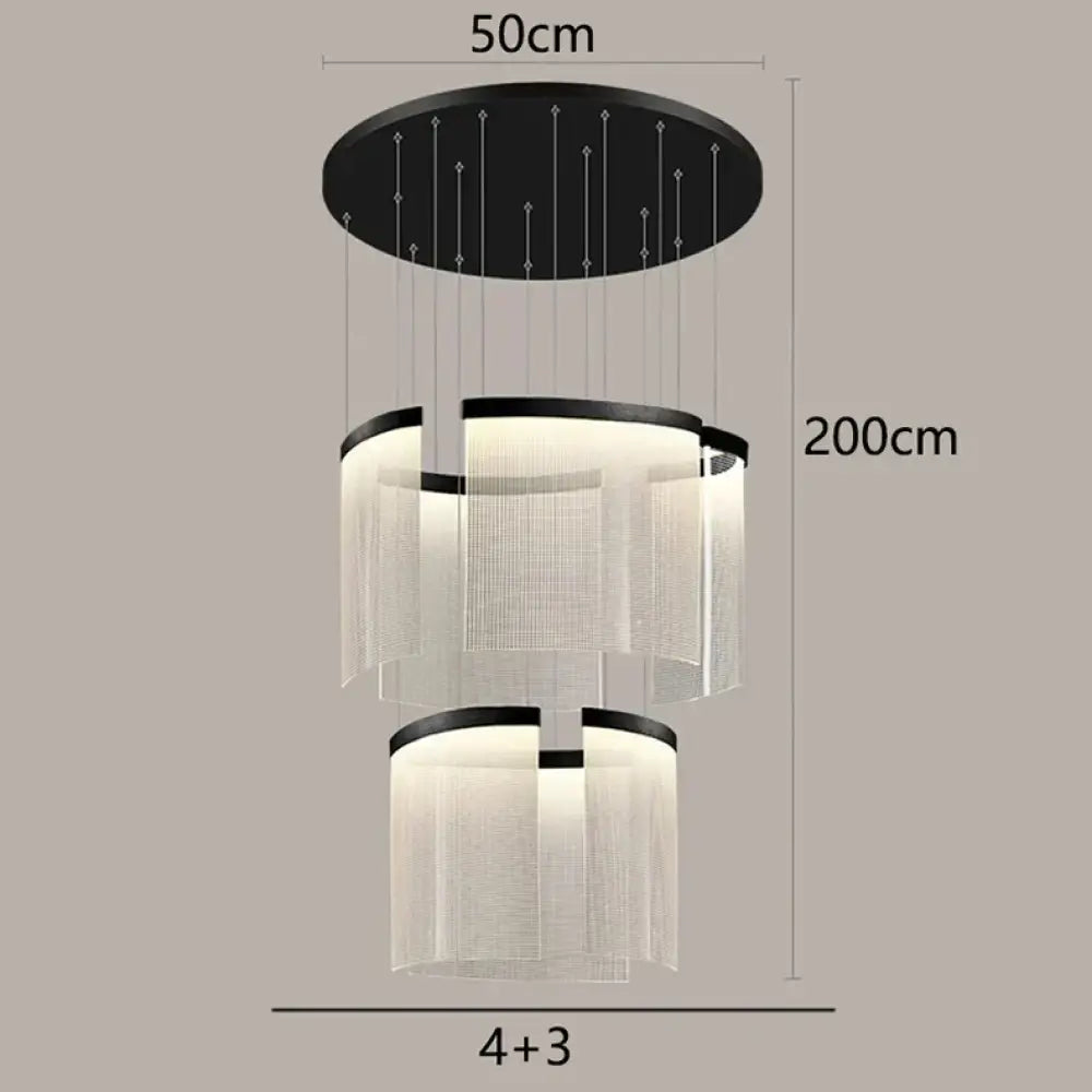 Chic Nordic Stair Chandelier - Versatile Pendant and Ceiling Lights for Living and Dining Rooms, Elevating Indoor Lighting and Home Decor - DecorGlobe