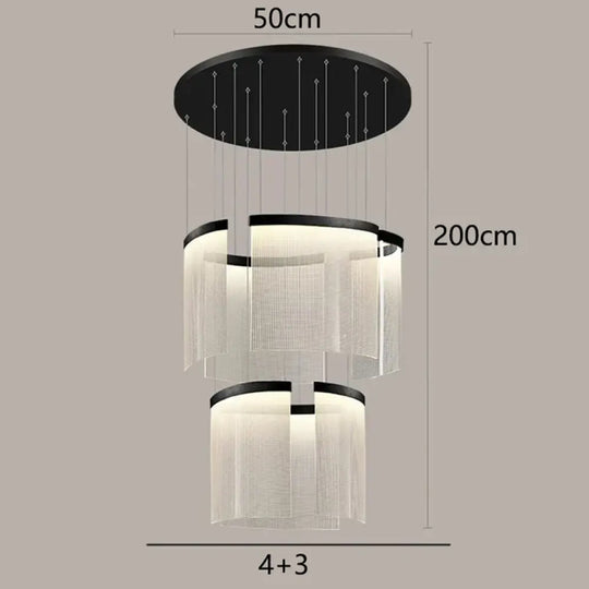 Chic Nordic Stair Chandelier - Versatile Pendant and Ceiling Lights for Living and Dining Rooms, Elevating Indoor Lighting and Home Decor - DecorGlobe