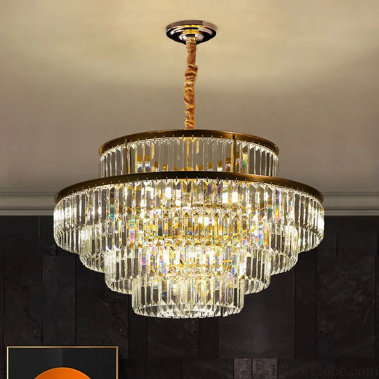 Claire's Illuminating Crystal Pendant: Modern Elegance for Your Living Room - DecorGlobe