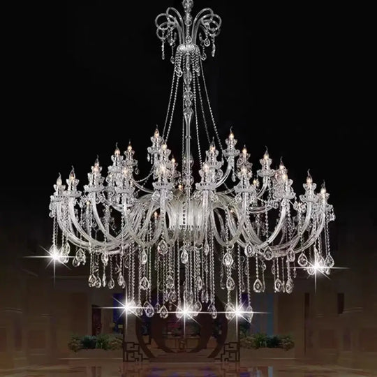 AVELON Clear Crystal European Branch Chandelier Chandelier